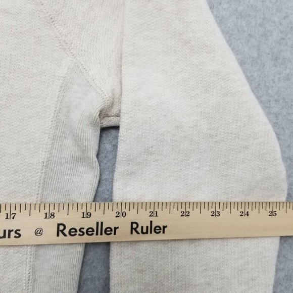 Hollister Sweater Mens Medium Ivory Long Sleeve Pullover Sweatshirt - Picture 9 of 9